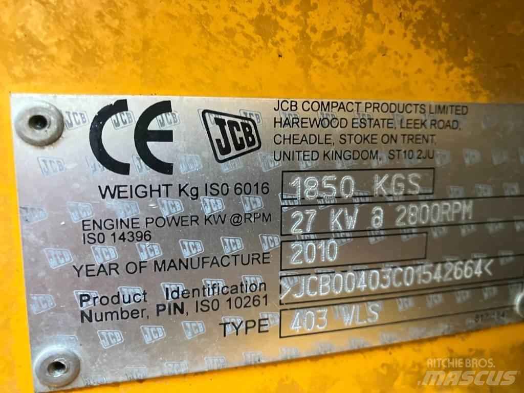JCB 403 Knik- en schrankladers