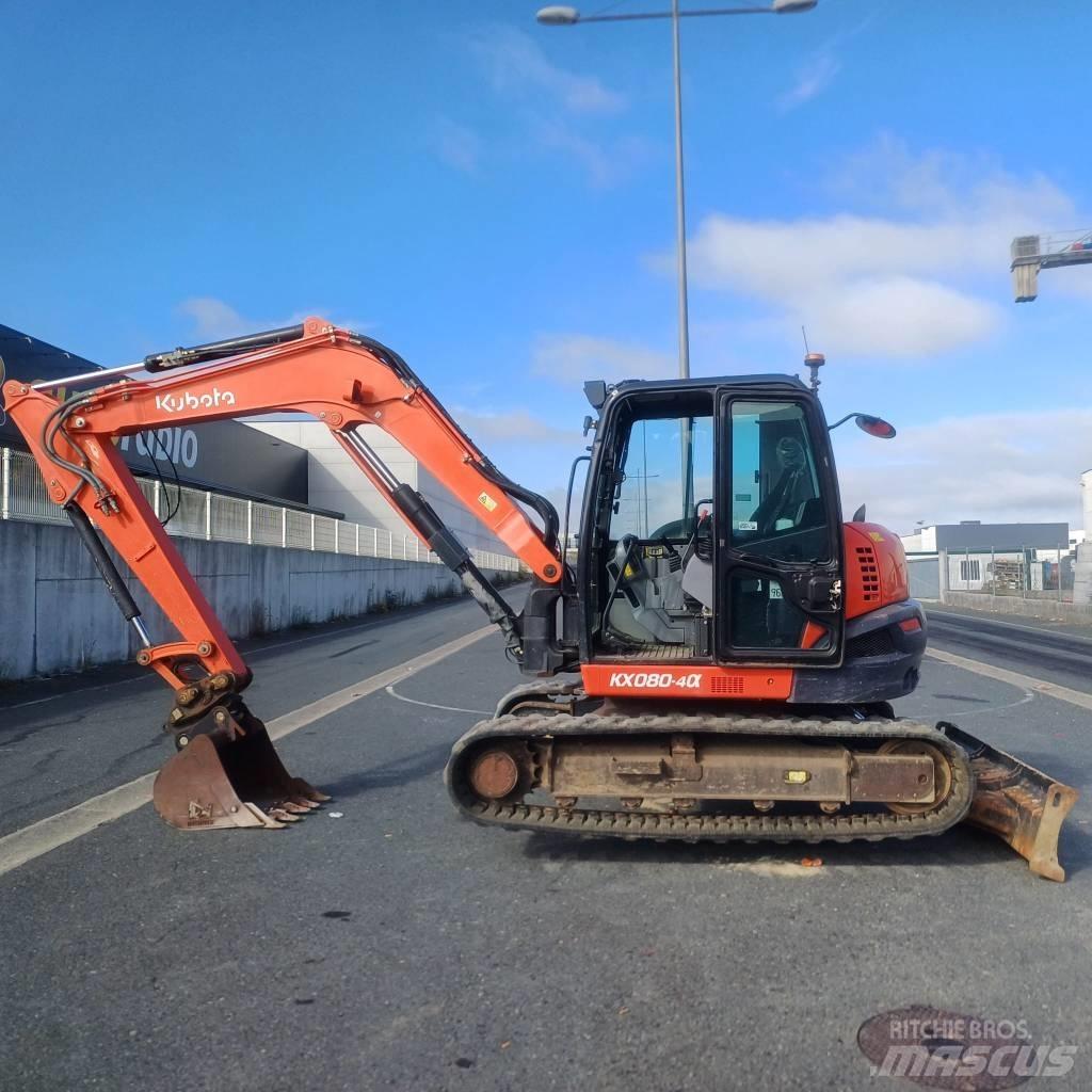 Kubota KX 080-4A Midigraafmachines 7t - 12t