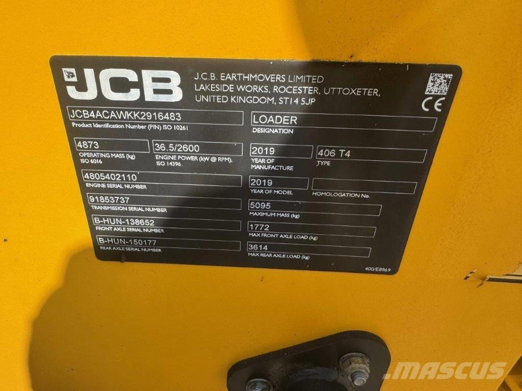 JCB 406 T4 Wielladers