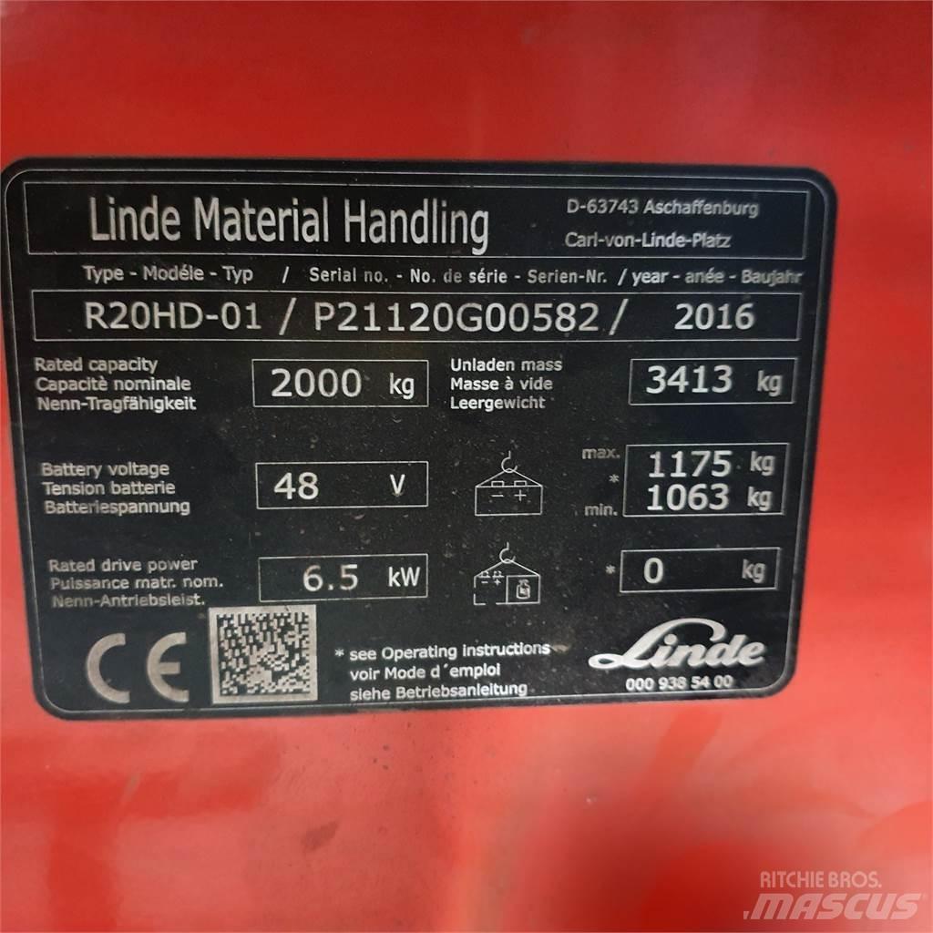Linde R20HD Reachtruck voor hoog niveau