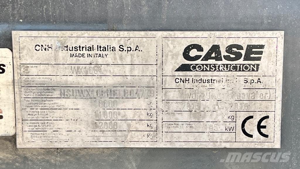 CASE WX 168 Wielgraafmachines