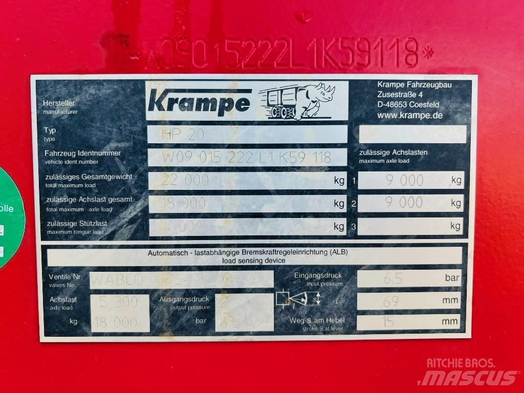 Krampe HP 20 Kipperaanhangers