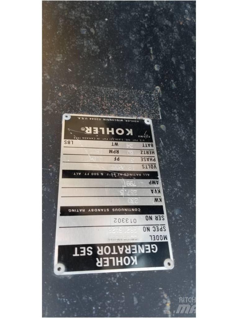 Kohler 230 KW Overige generatoren