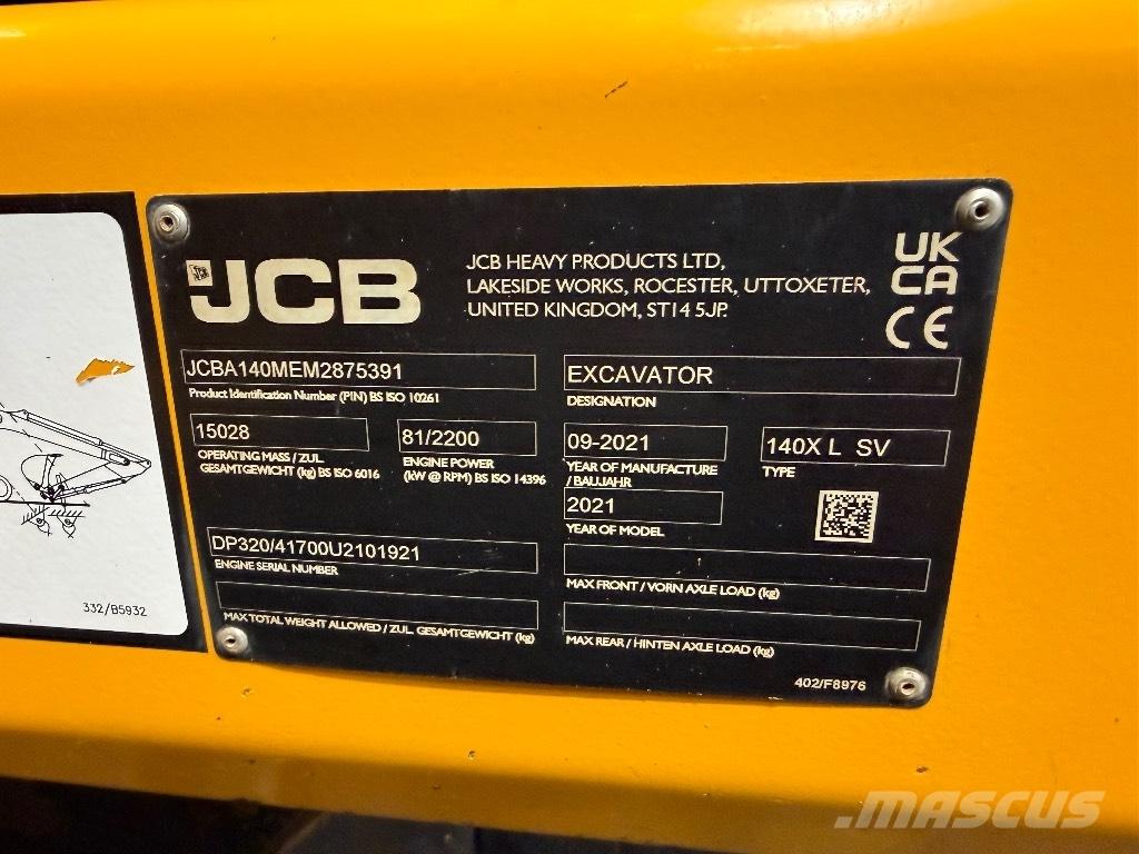 JCB 140 X Rupsgraafmachines