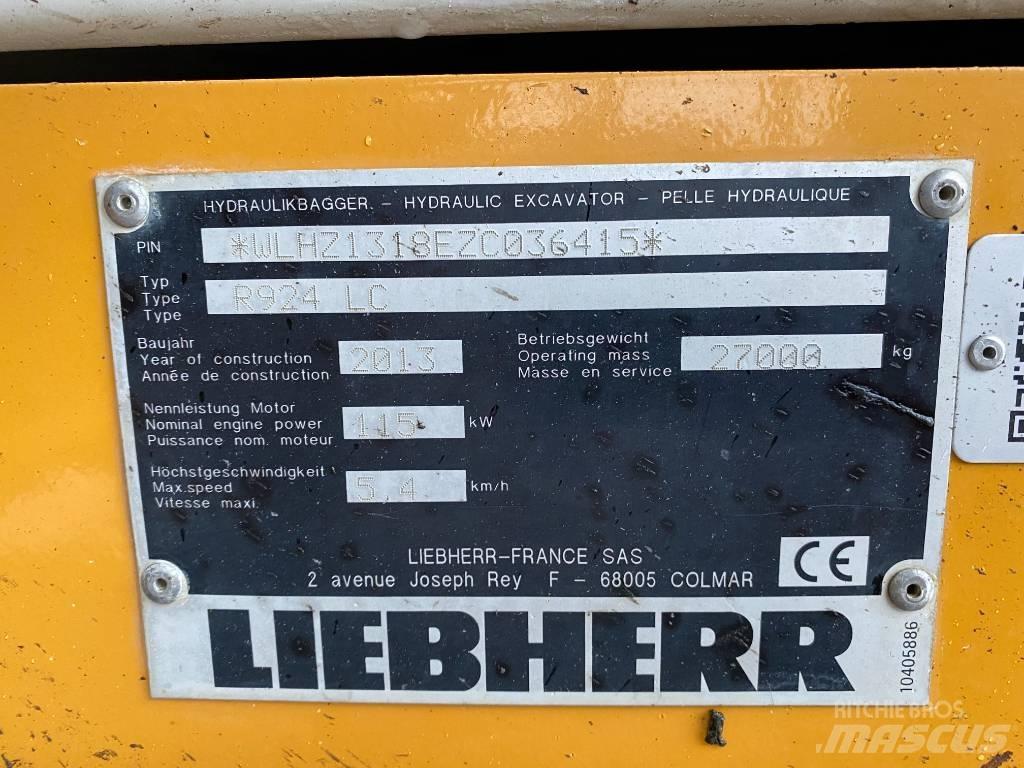 Liebherr 924 Rupsgraafmachines
