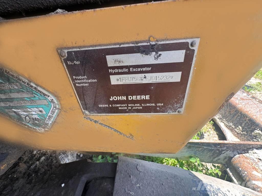 John Deere 75 G Minigraafmachines < 7t