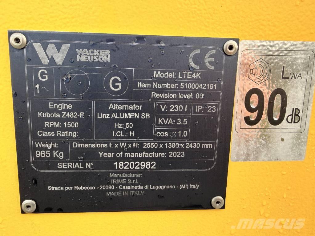 Wacker Neuson LTE4 K Mobiele lichtmasten