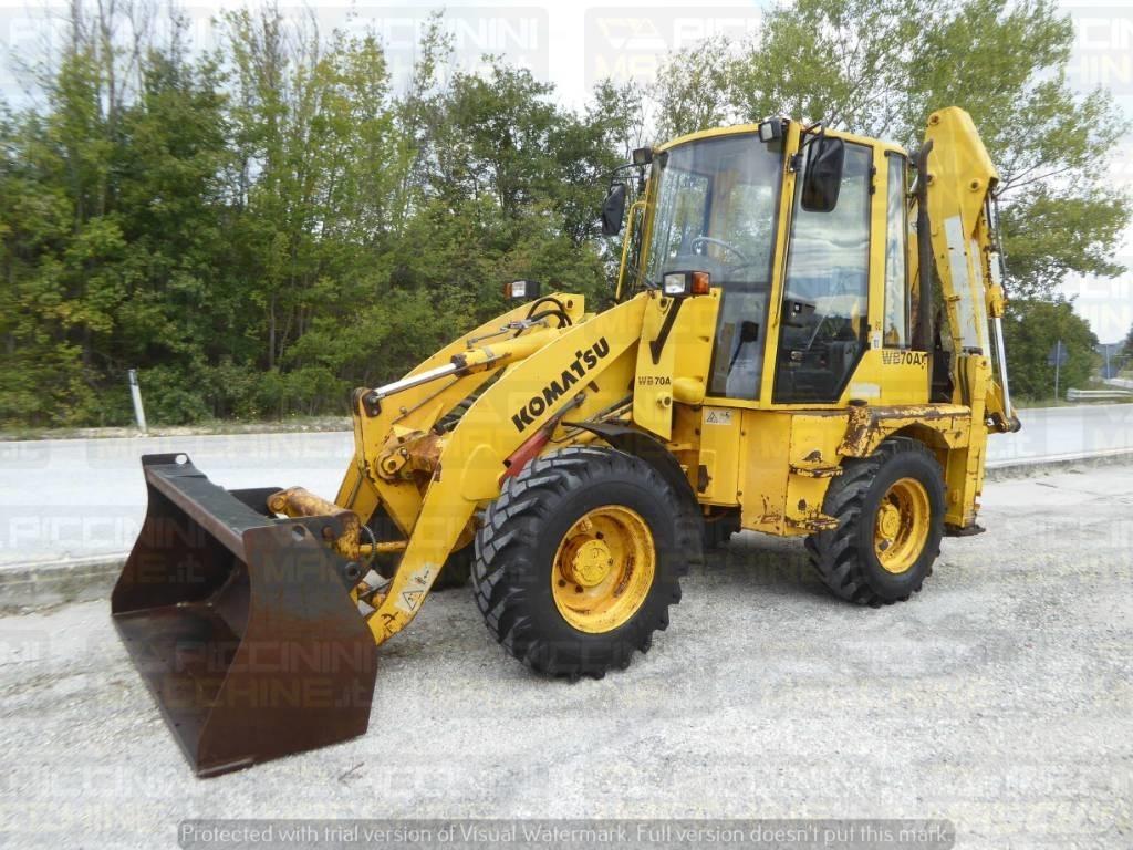 Komatsu WB70A Graaf-laadcombinaties