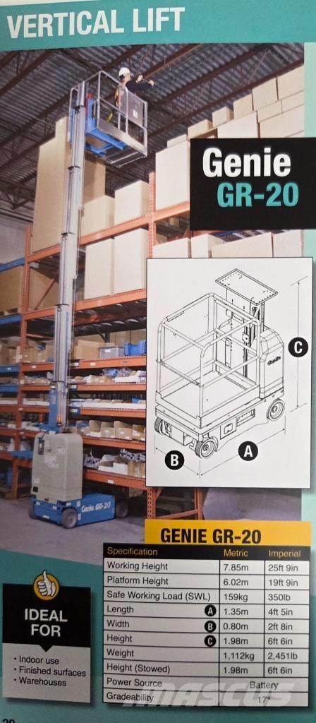 Genie GR 20 Personenliften en invalideliften