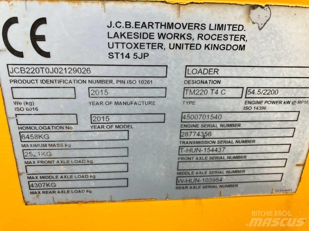 JCB TM 220 Verreikers