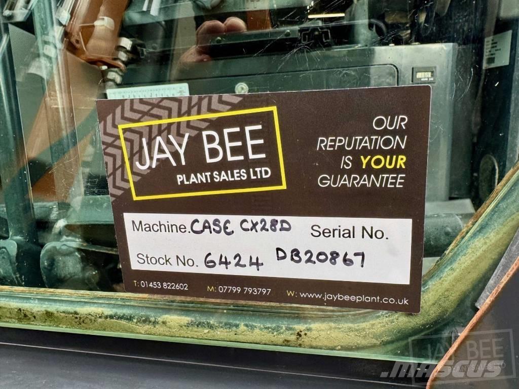 CASE CX28D Minigraafmachines < 7t