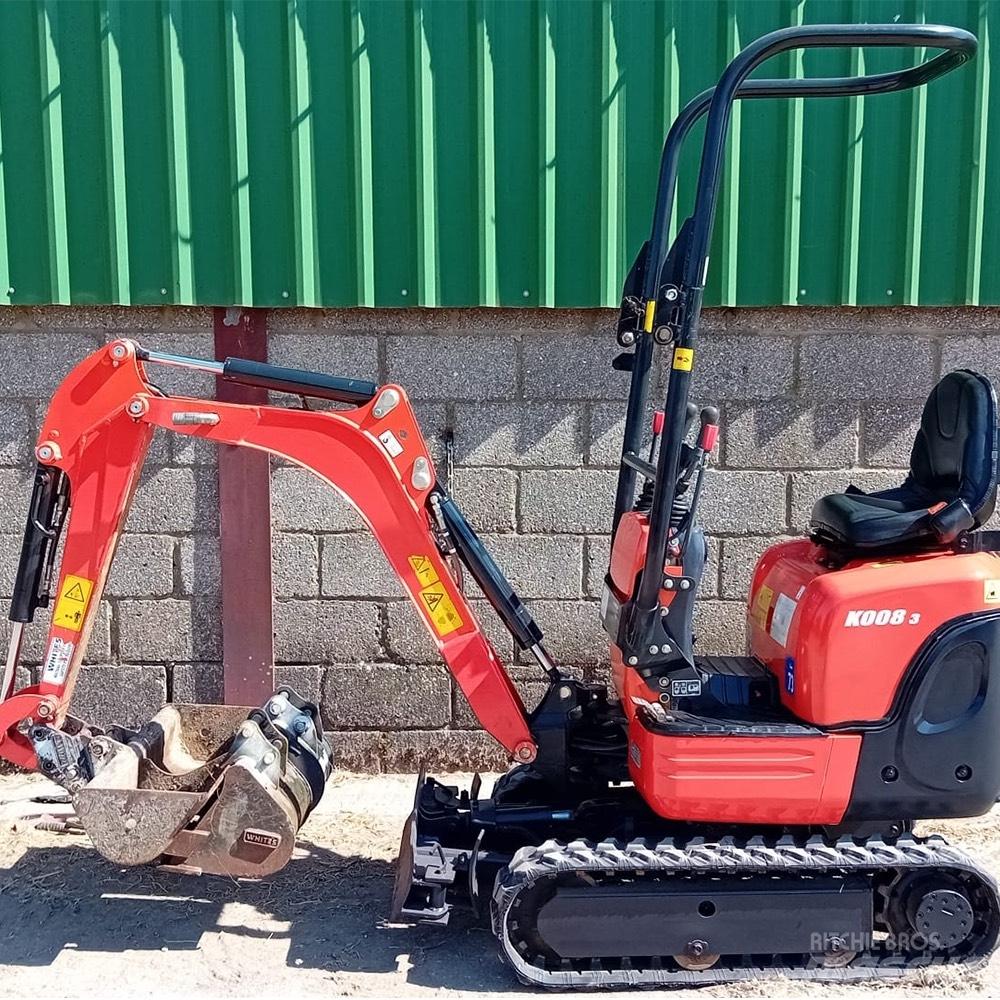 Kubota K008-3 Minigraafmachines < 7t