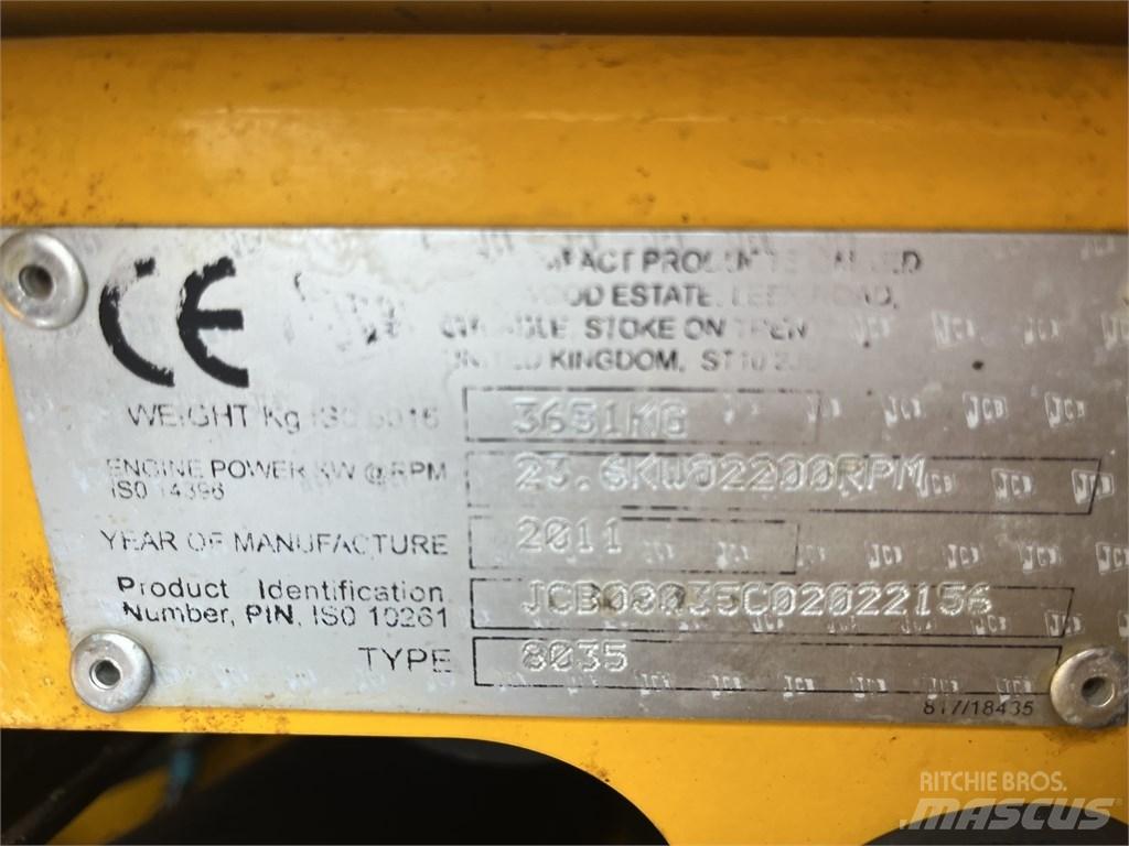 JCB 8035 ZTS Minigraafmachines < 7t