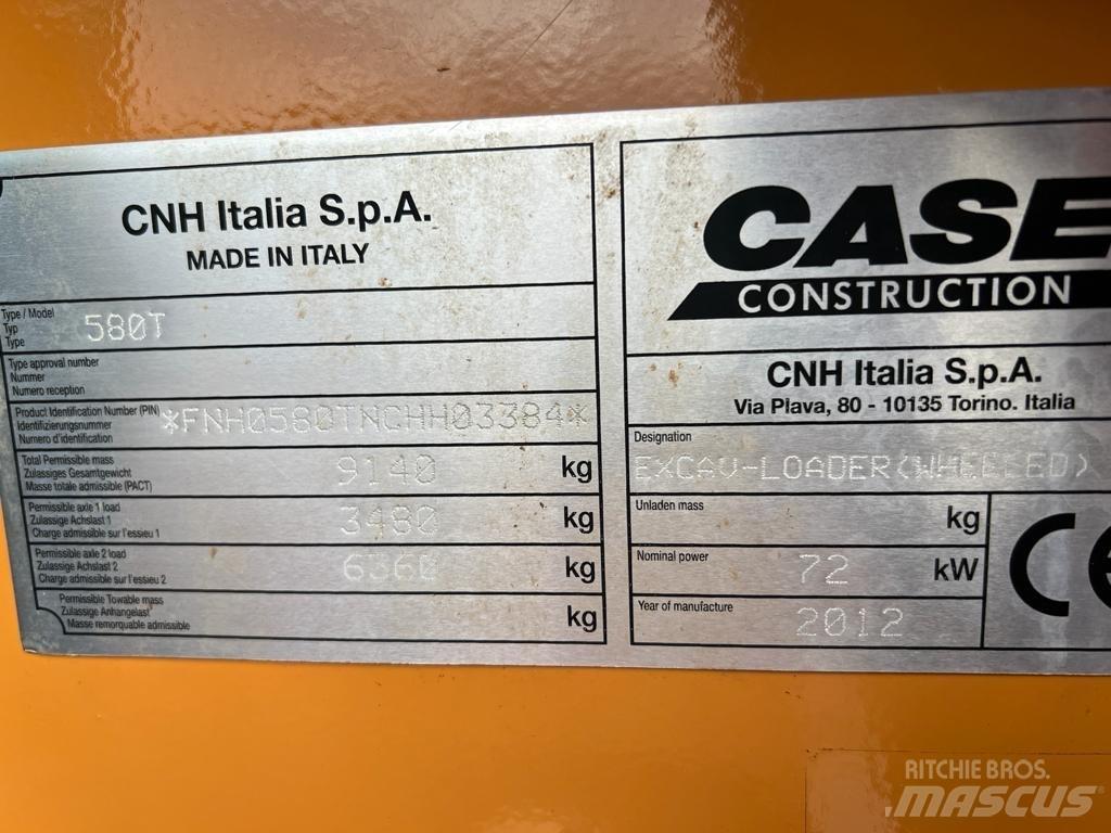 CASE 580 T Graaf-laadcombinaties