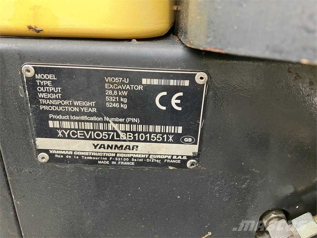 Yanmar Vio 57 U Minigraafmachines < 7t