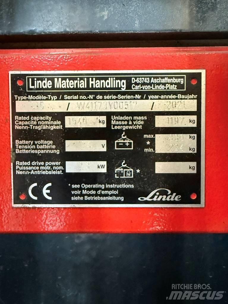 Linde L16APi/1173 Stapelaar meeloop