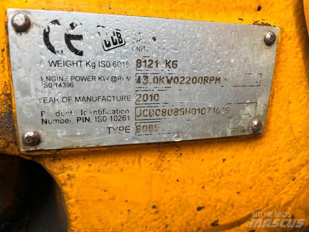 JCB 8085 ECO Midigraafmachines 7t - 12t