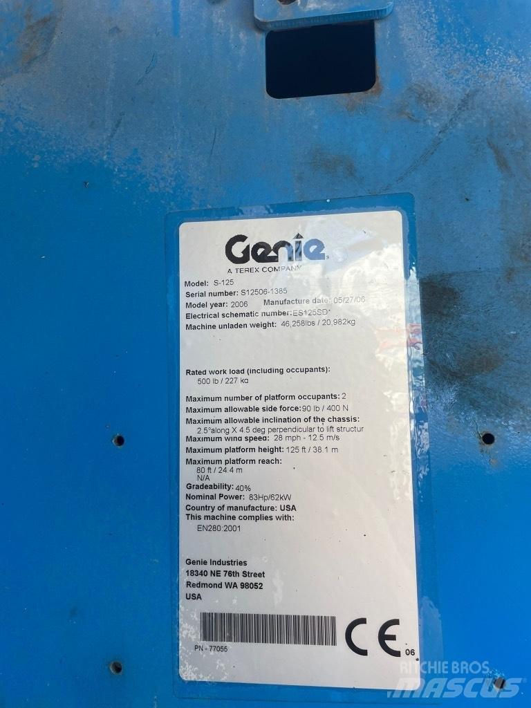 Genie S 125 Knikarmhoogwerkers