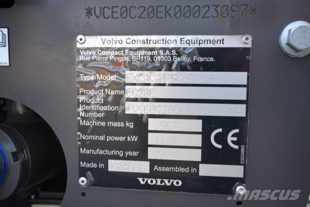 Volvo EC 20 E Minigraafmachines < 7t