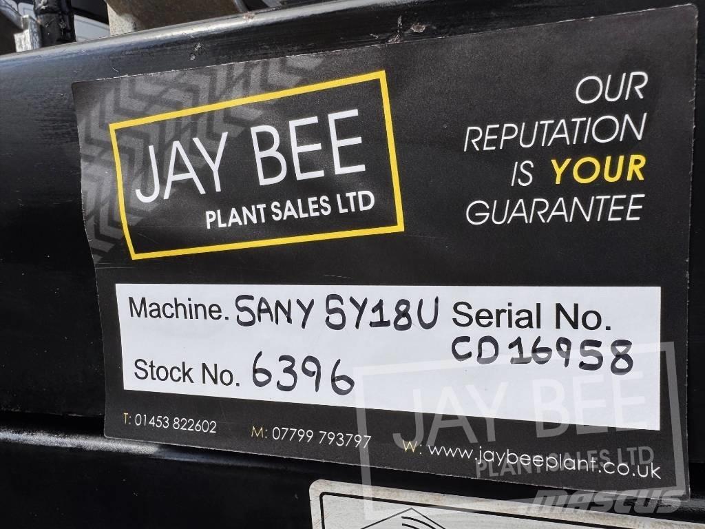 Sany SY18U Minigraafmachines < 7t