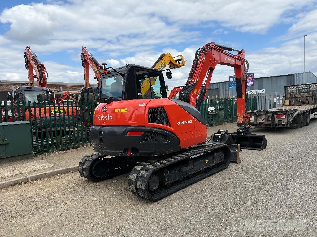 Kubota KX 080-4 Midigraafmachines 7t - 12t