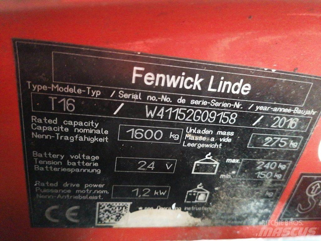 Linde T16 Electro-pallettrucks