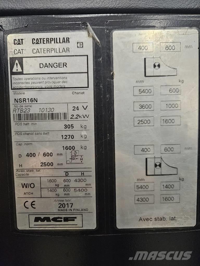CAT NSR16N (Vuokralla) Zelfrijdende stapelaars