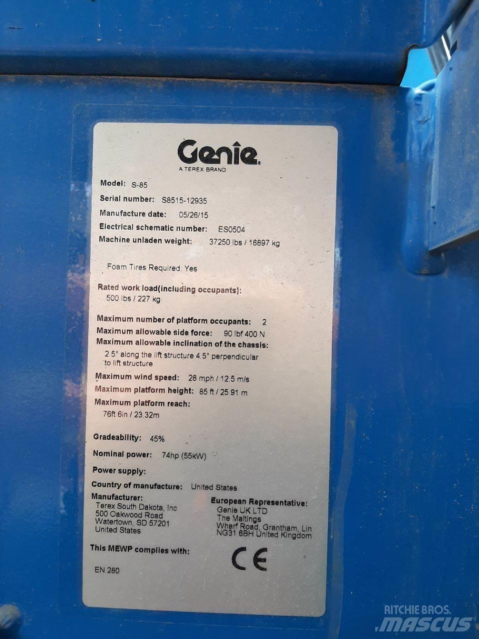 Genie S85 Telescoophoogwerkers