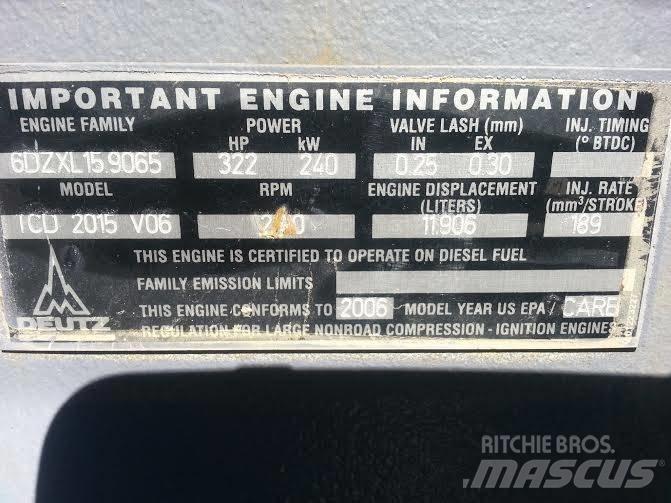 Deutz TCD2015V06 Overige componenten