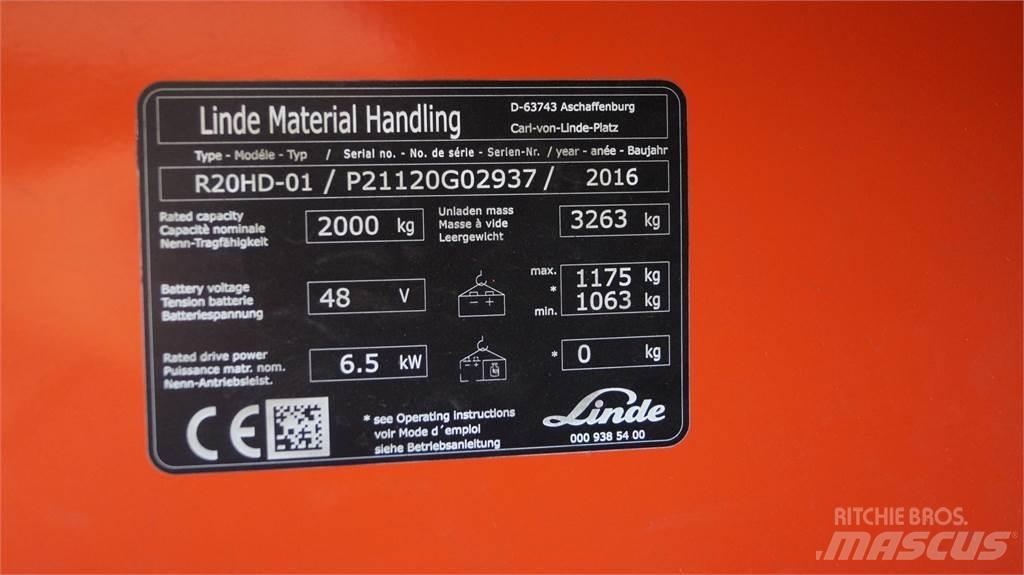 Linde R20HD Reachtruck voor hoog niveau