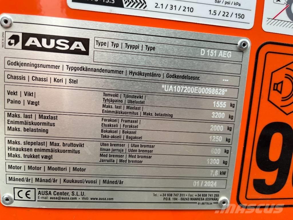 Ausa D151AEG Mini Dumpers