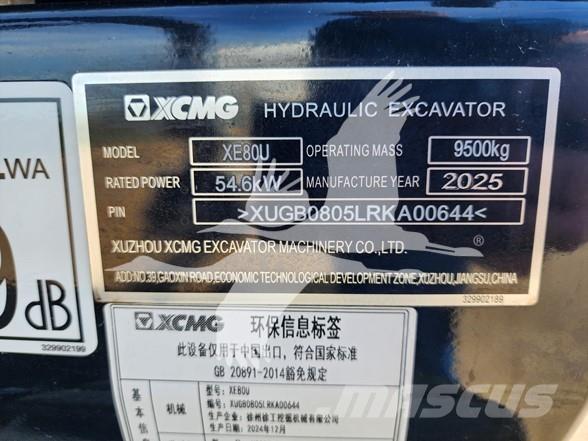 XCMG XE80U Rupsgraafmachines
