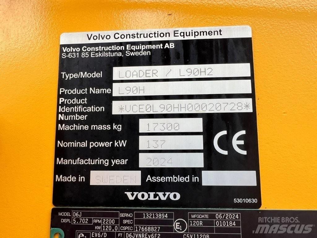 Volvo L90H2 Wielladers