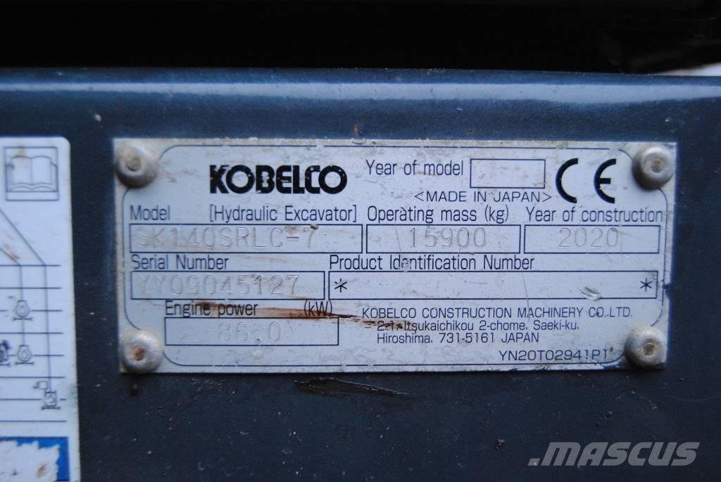 Kobelco SK140SRLC-7 Rupsgraafmachines