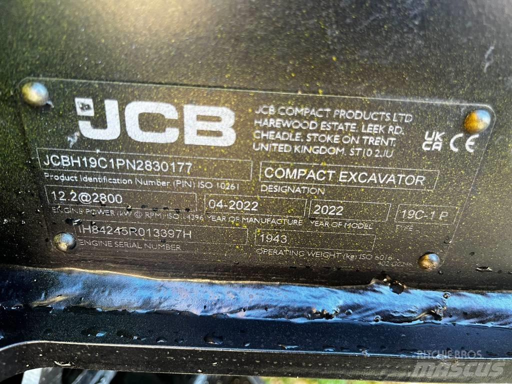 JCB 19 C-1 Minigraafmachines < 7t