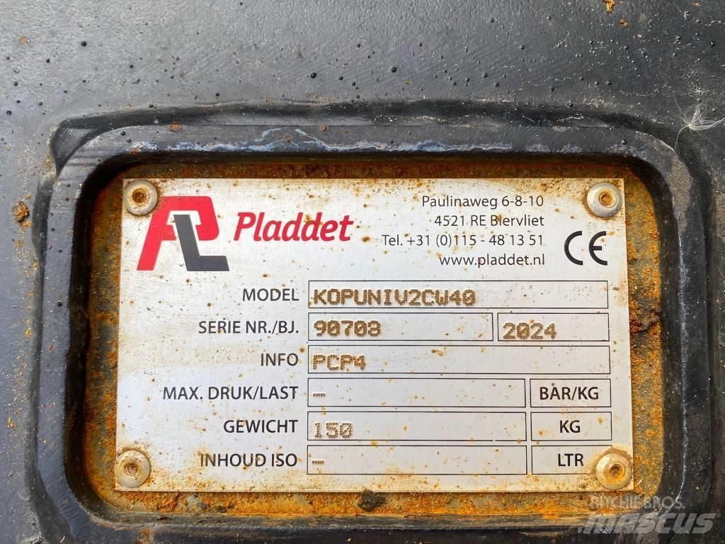Pladdet PCP 4 Overige componenten