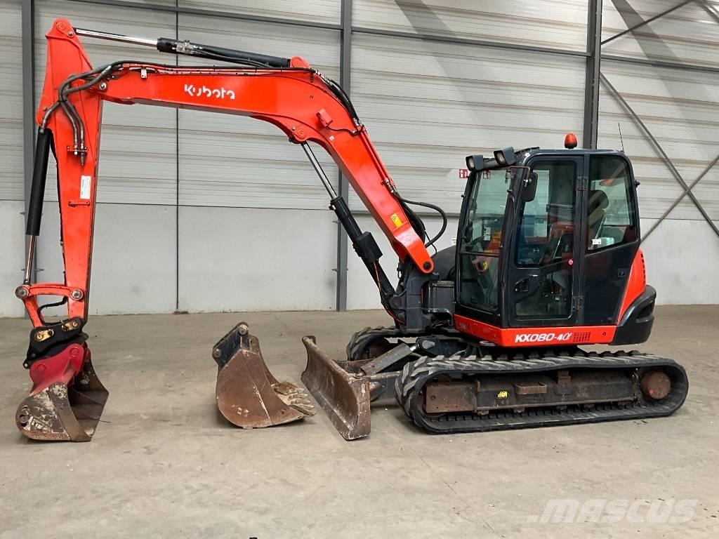 Kubota KX 080-4 A Midigraafmachines 7t - 12t