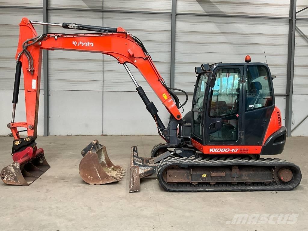 Kubota KX 080-4 A Midigraafmachines 7t - 12t
