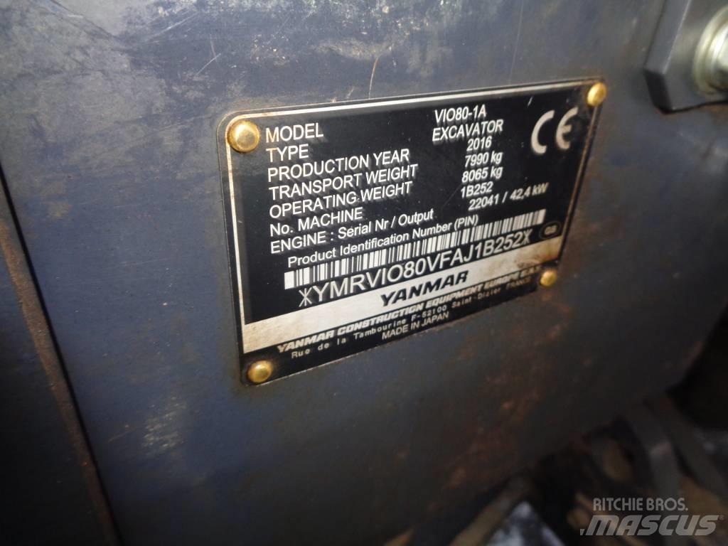 Yanmar Vio 80 Rupsgraafmachines