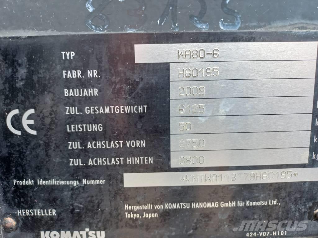 Komatsu WA 80-6 Wielladers