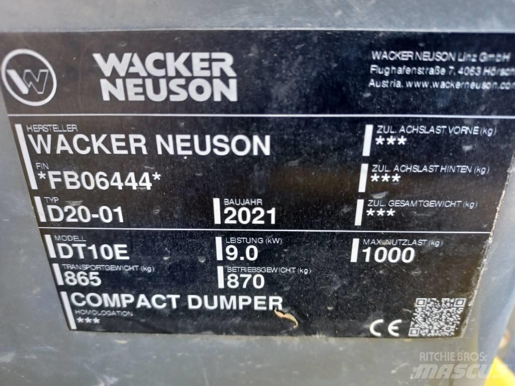Wacker Neuson DT10e Rupsdumpers
