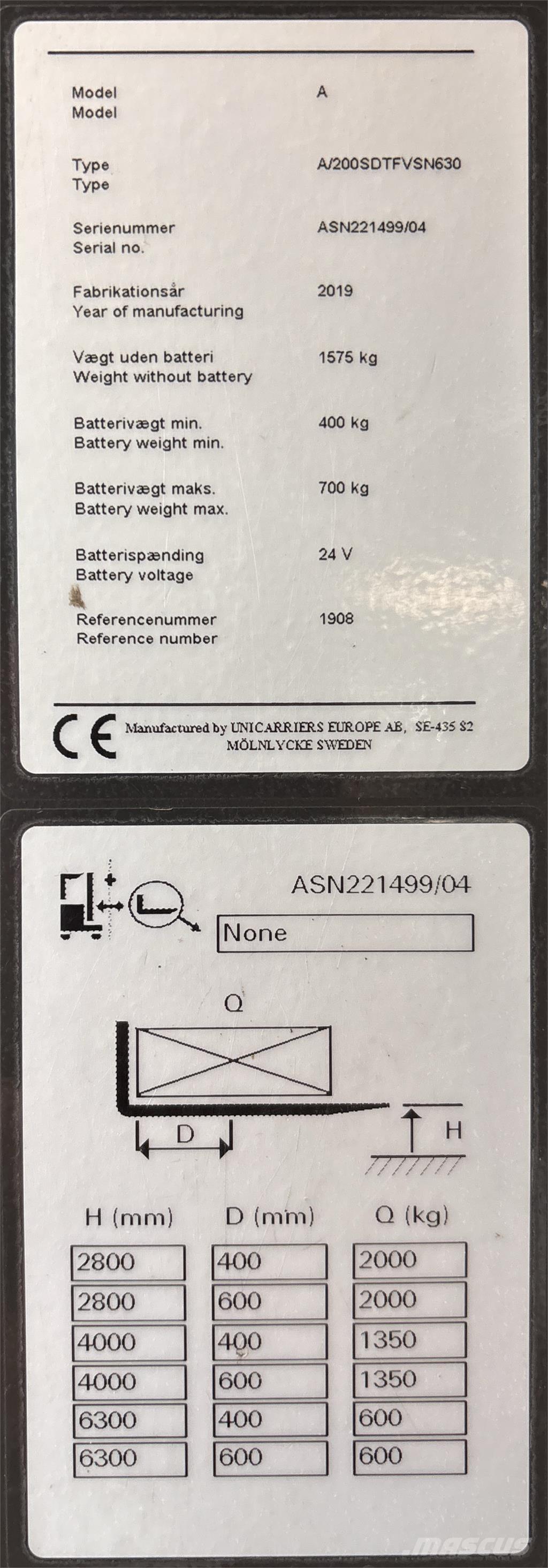 Atlet ASN200 Zelfrijdende stapelaars