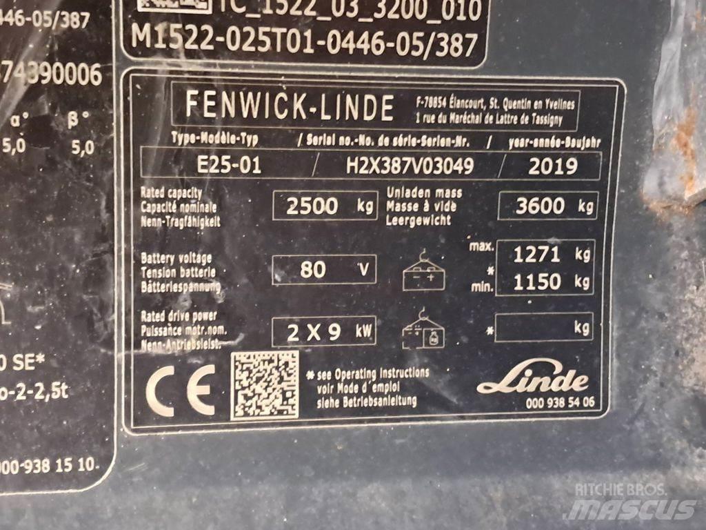 Linde E25-01 Elektrische heftrucks