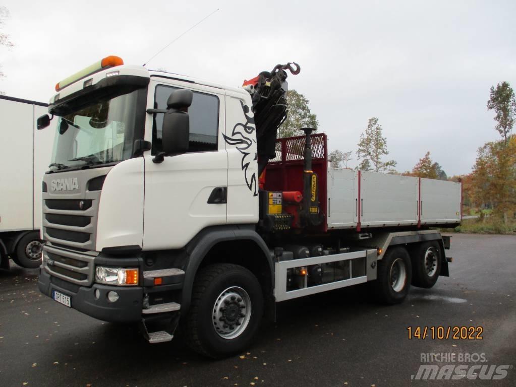 Scania G490cb6x4*4 Vlakke laadvloer met kraan