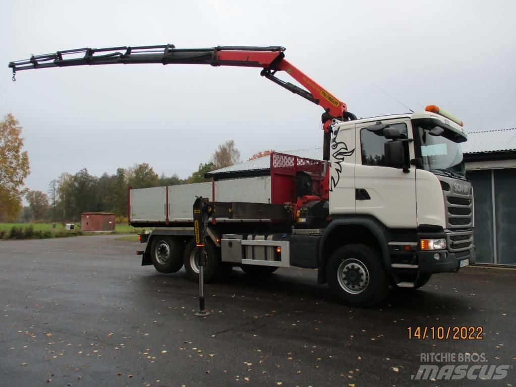 Scania G490cb6x4*4 Vlakke laadvloer met kraan