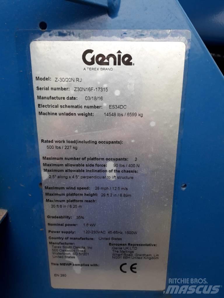 Genie Z 30/20 N RJ Knikarmhoogwerkers