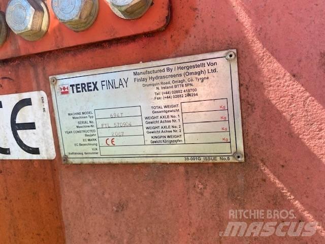 Terex Finlay 694T Mobiele zeefinstallaties