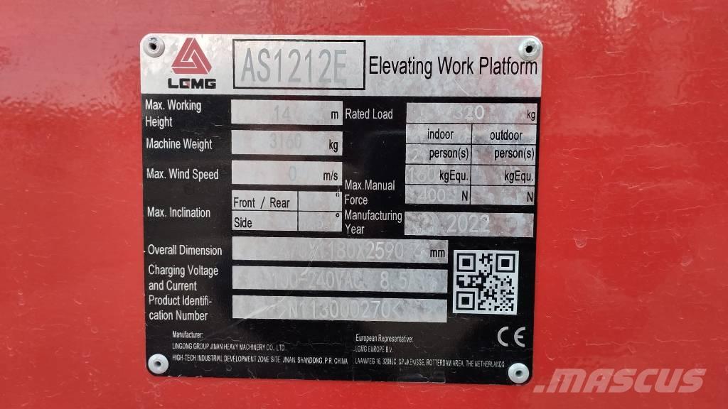 LGMG AS 1212 E Schaarhoogwerkers