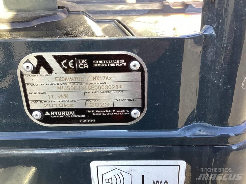 Hyundai HX17Az Minigraafmachines < 7t