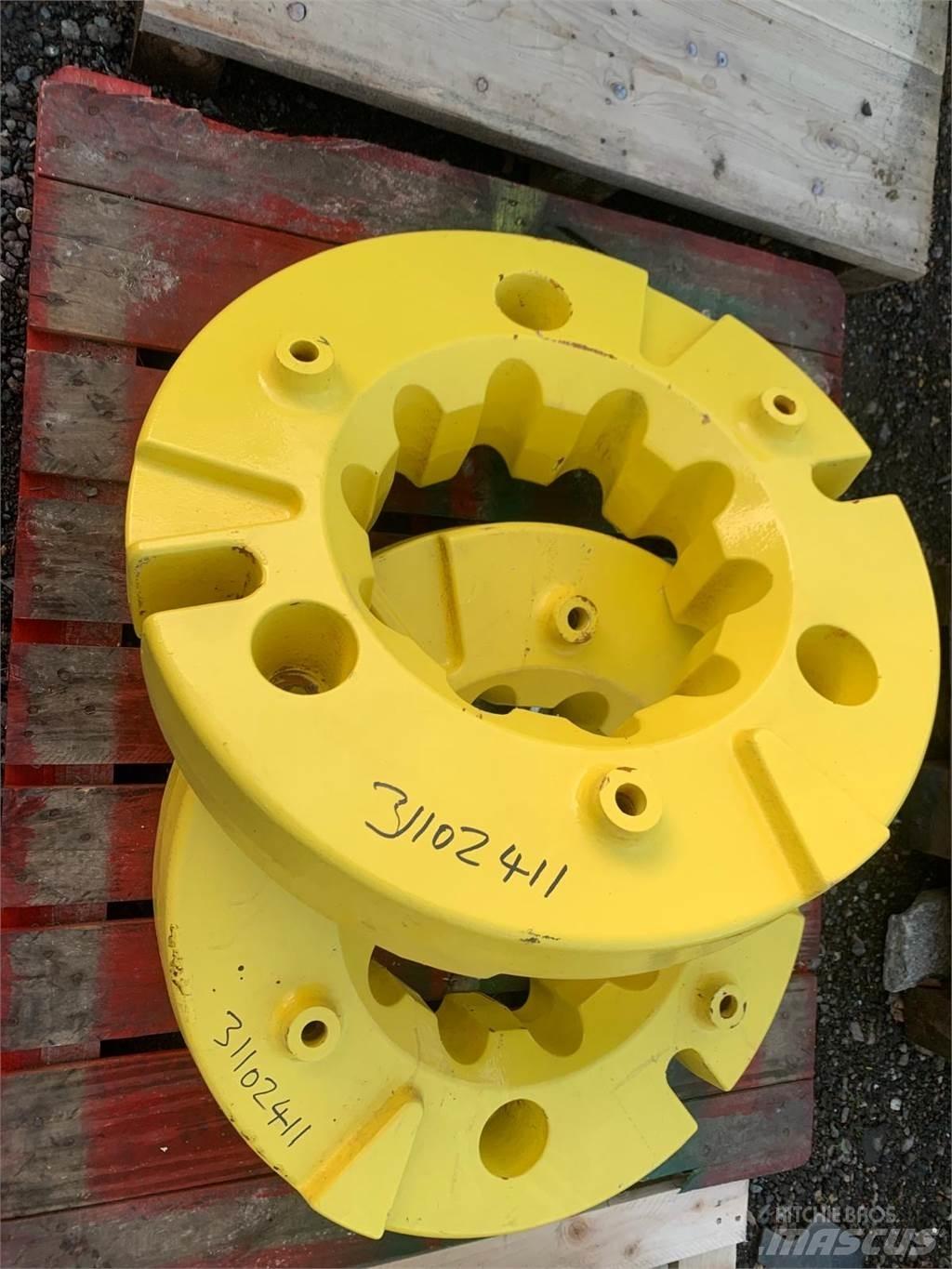 John Deere 600KG Banden, wielen en velgen